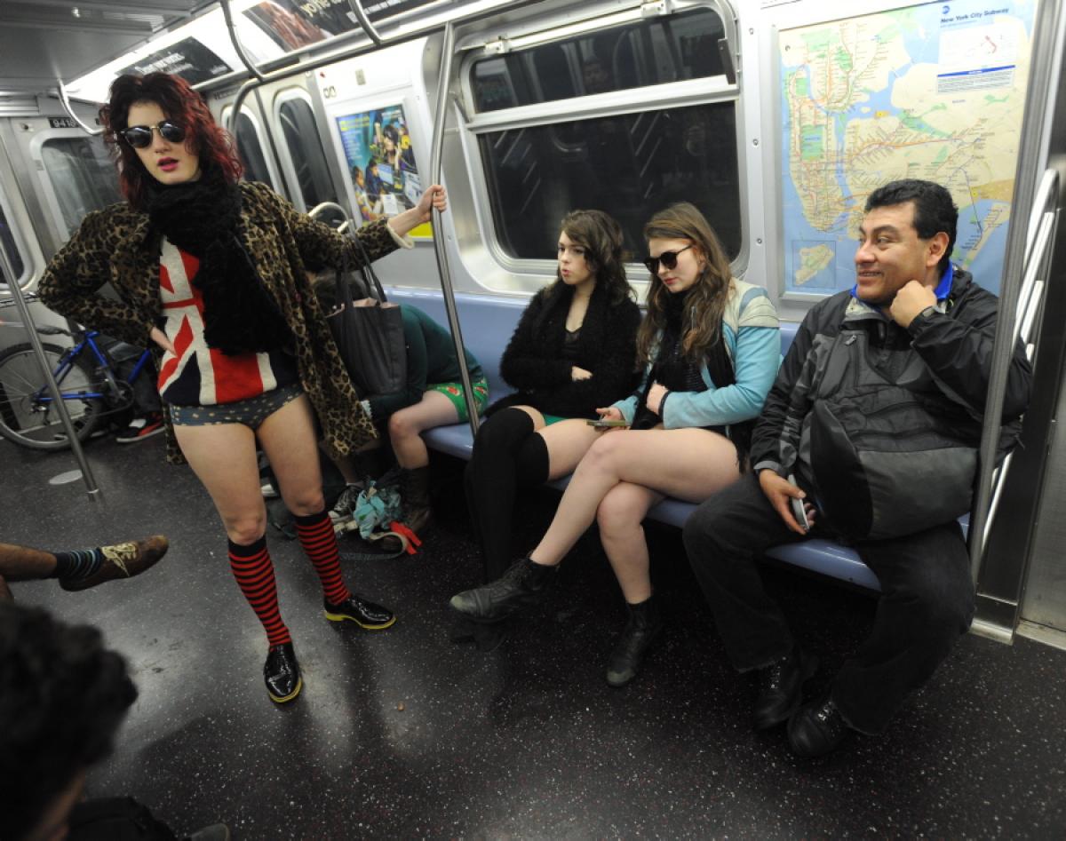 pants subway ride new york city