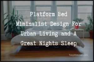 Minimalist Platform Bed Design