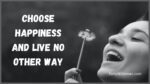 How To Choose Happiness and Live No Other Way