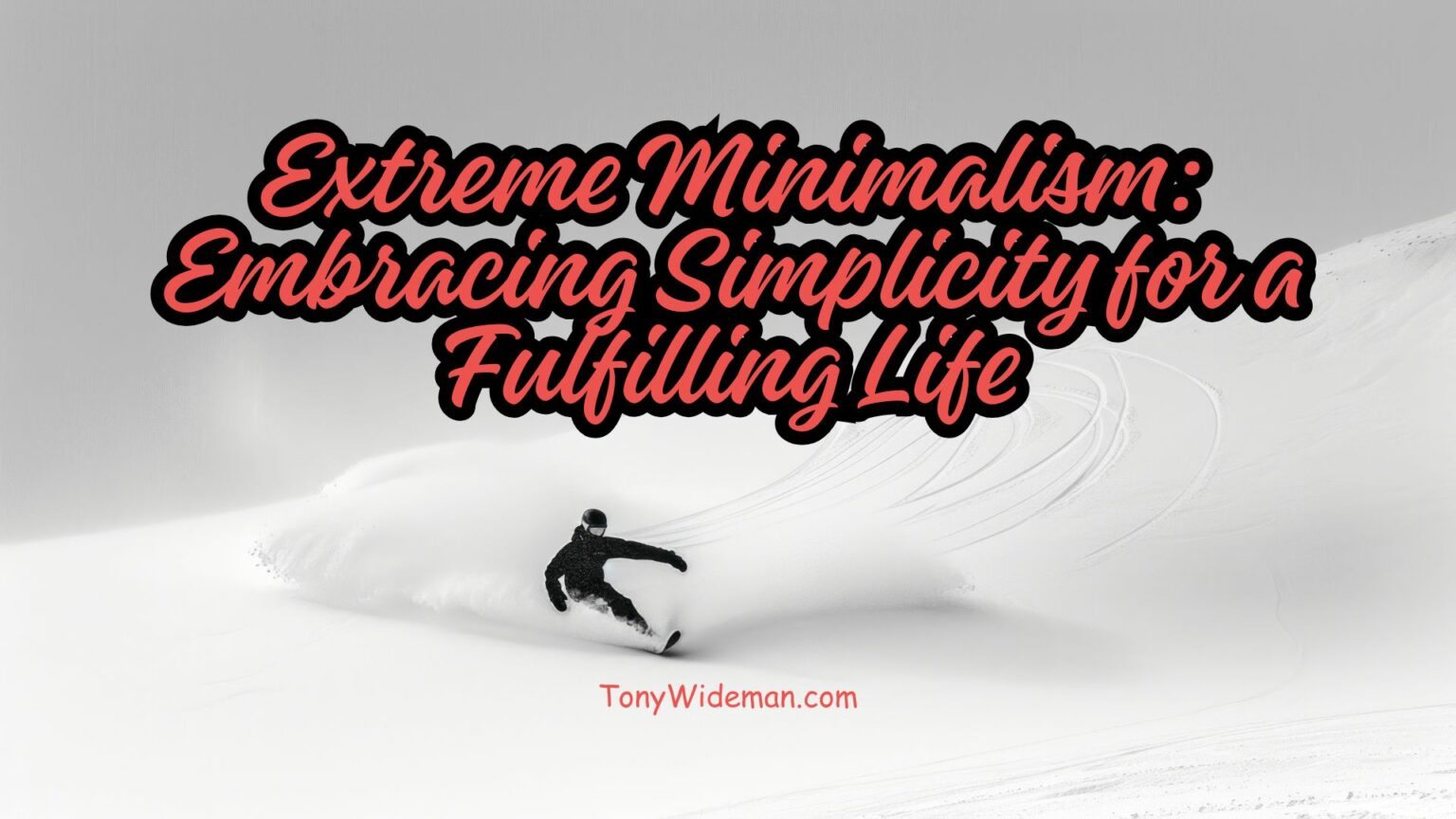 Extreme Minimalism: Embracing Simplicity for a Fulfilling Life - Tony ...