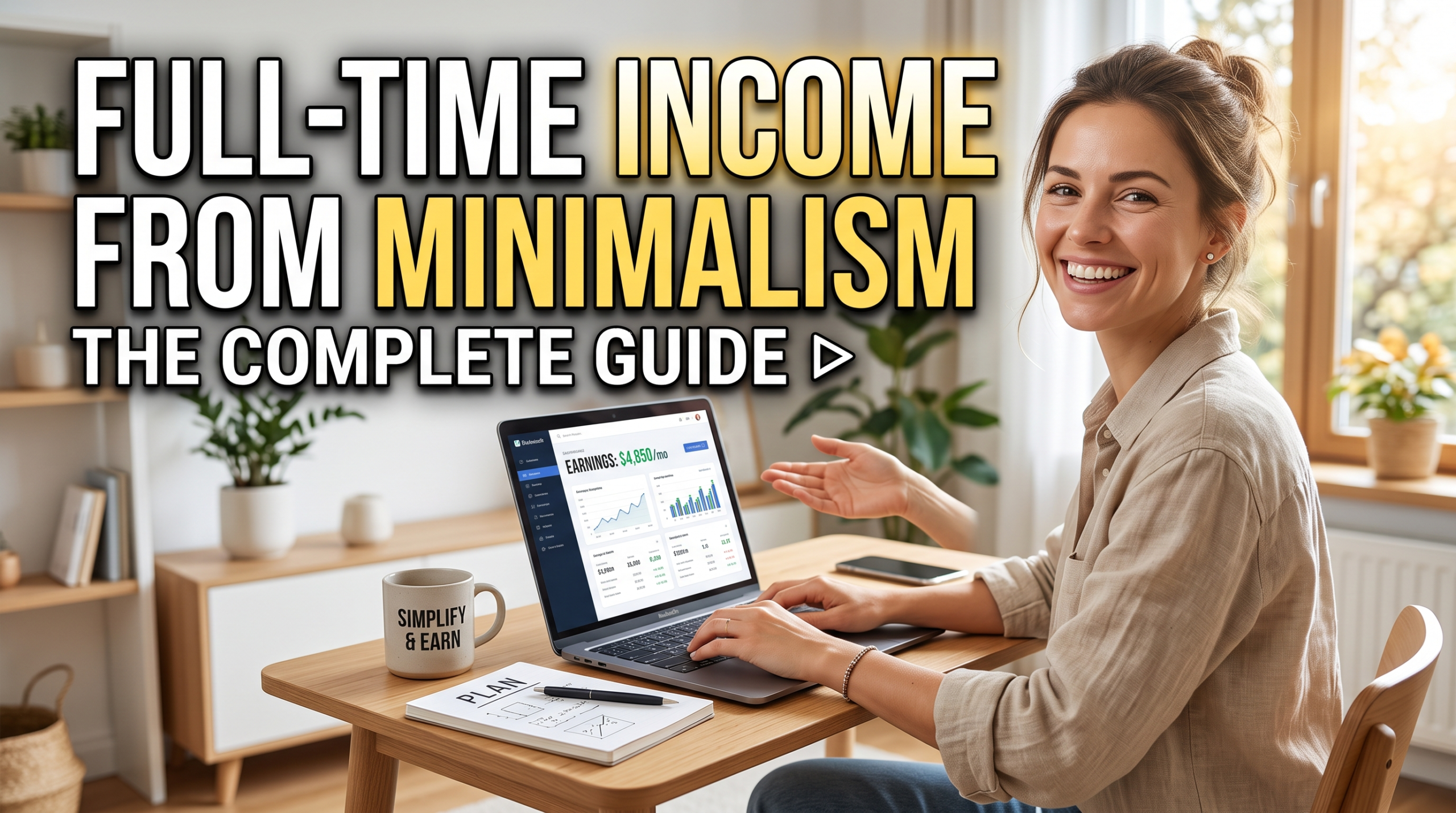 How to Earn a Full-Time Income Through Minimalist Living: The Complete Guide