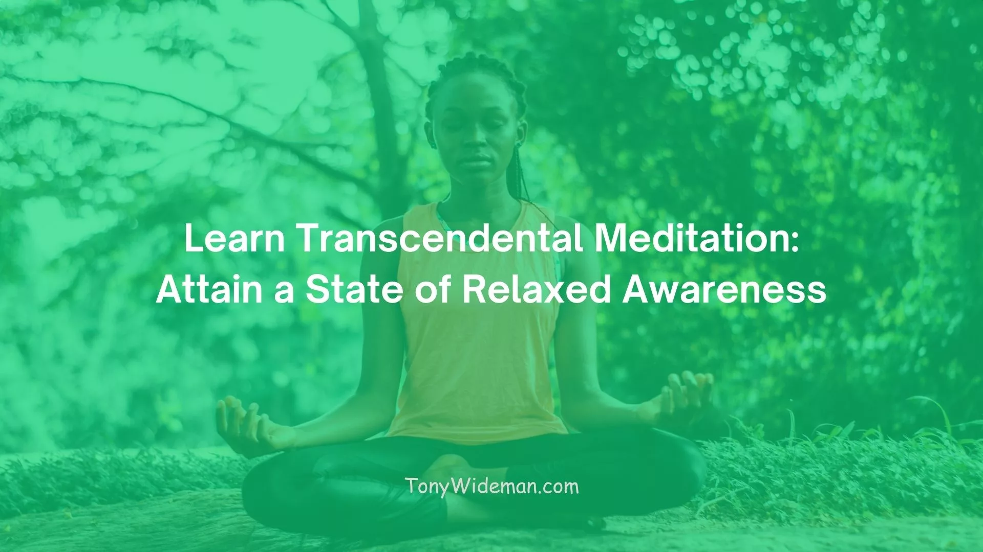 Learn Transcendental Meditation: Attain a State of Relaxed Awareness