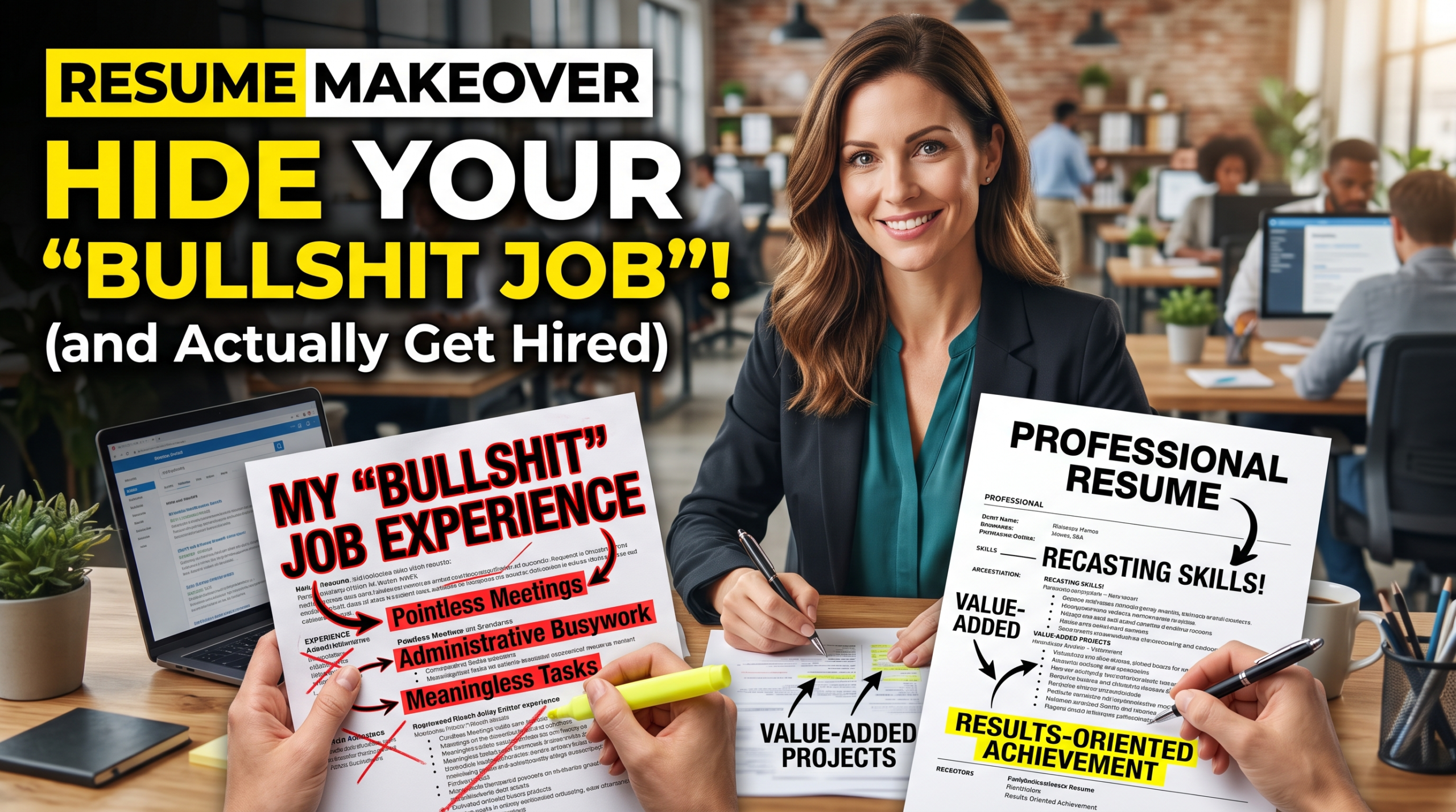 Resume Makeover: How to Hide Your "Bullshit Job" Experience (and Actually Get Hired)