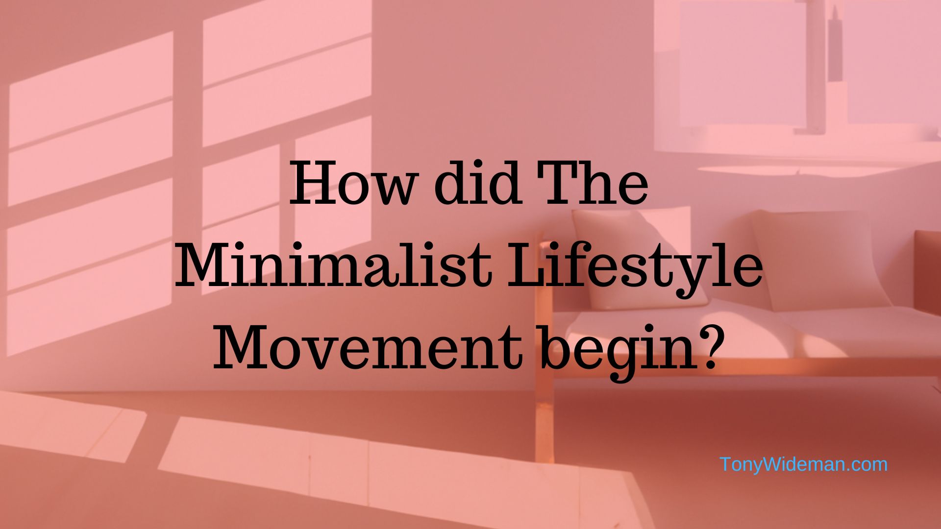 How did The Minimalist Lifestyle Movement begin?