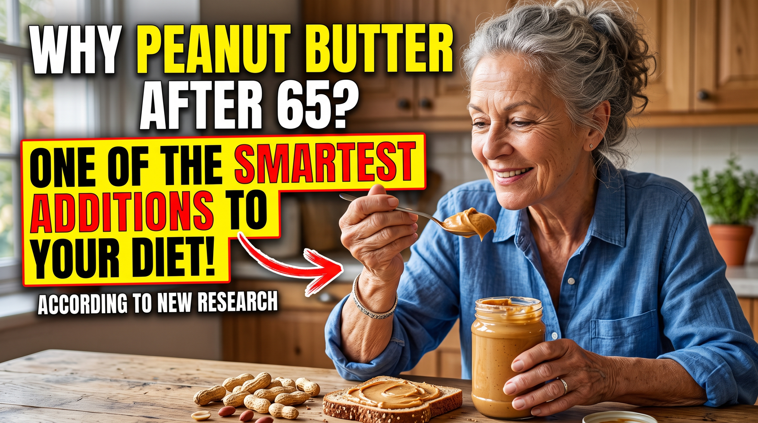 Why Peanut Butter After 65 May Be One of the Smartest Additions to Your Diet, According to New Research